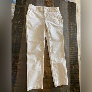 LOFT Cream Ankle Pants